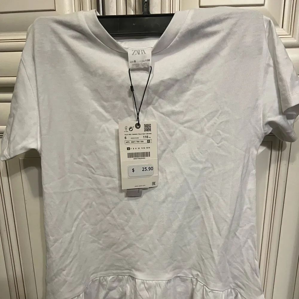 Zara Girls White Dress 8